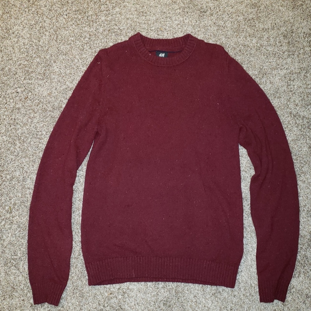 Men's H&M Maroon Crewneck Sweater